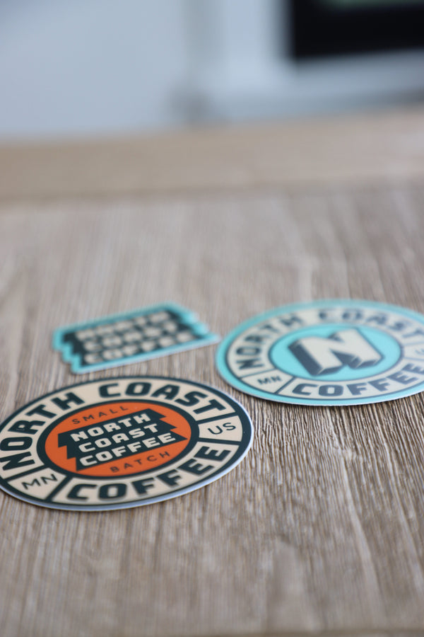 North Coast Coffee Sticker 3-Pack