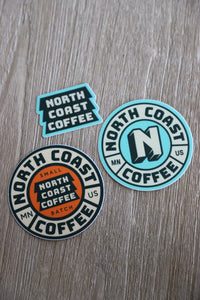 North Coast Coffee Sticker 3-Pack